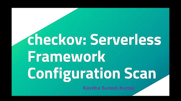 checkov: Serverless Framework Configuration Scan
