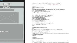 HTML Basics - Recipe Site - Part 2 of 4 (Language: Myanmar) screenshot 3
