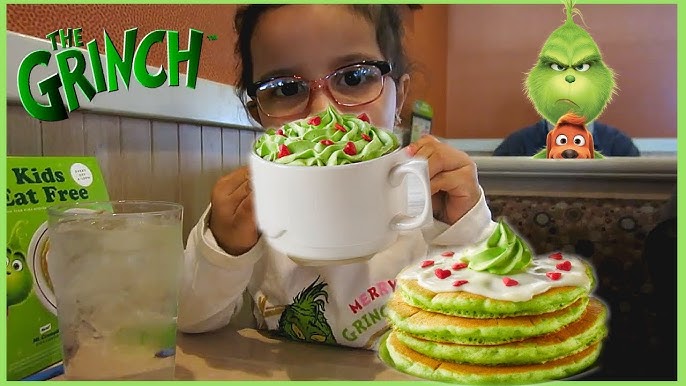 IHOP®  Grinch's Green Pancakes Review! ❤️🎄 🥞 