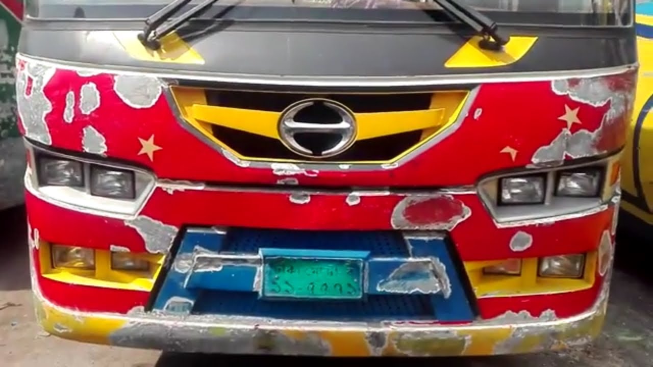 gymkhana Bus in Bangladesh (2018) NON -AC. (part J) Re-painting GAUTAM TRAVELS
