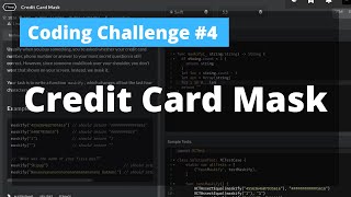 CodingChallenge #4 - Codewars - Credit Card Mask