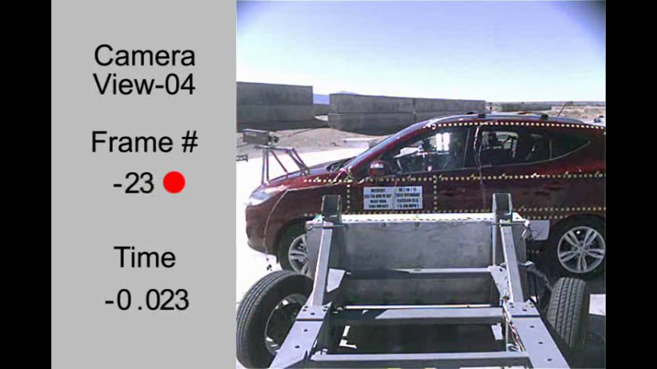 collision detection Hyundai Tucson / ix35 | 2012 | Side Crash Test | NHTSA | CrashNet1