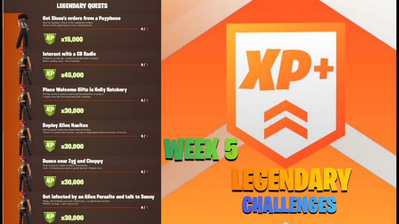 All Week 5 Legendary Quest Challenges Guide (Fortnite Chapter 2