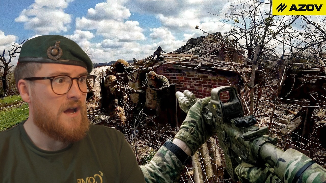 POV: Azov Recon Platoon Conducts Sweep in the Toretsk Sector | Royal Marine Reacts