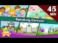 Speaking Cartoon | 45 minutes Kids Dialogues | Easy conversation | Learn English for Kids