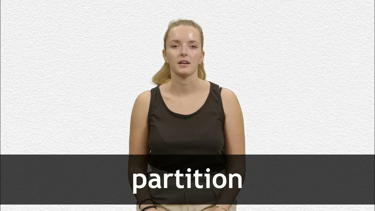How to pronounce PARTITION in French YouTube