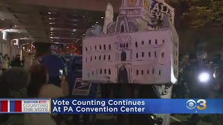 Vote Counting Continues At Pennsylvania Convention Center