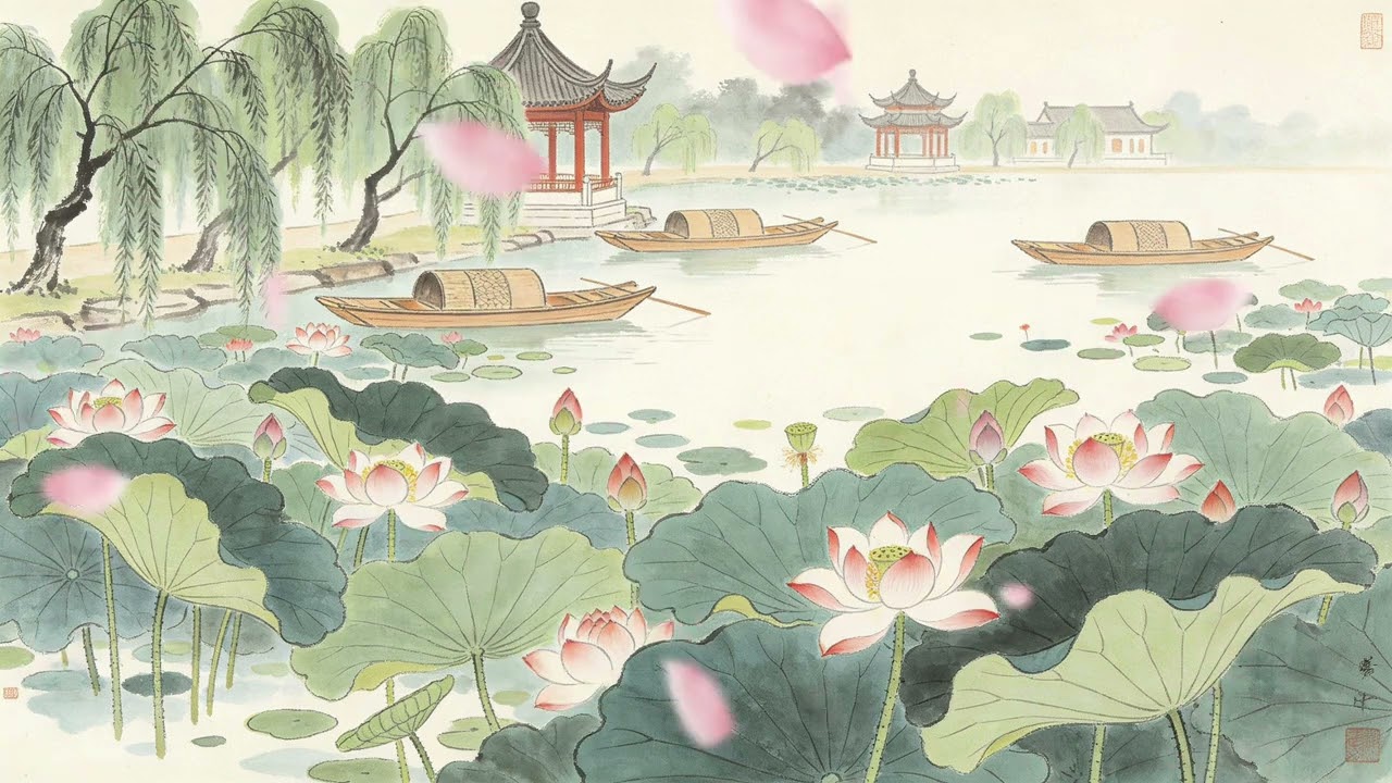 冥想療癒中國風音樂｜出水芙蓉｜1小時禪意音樂｜無鼓點｜Guzheng & Dizi｜Chinese Zen Music #中國風音樂 #禪意音樂 #冥想療癒 #ChineseZenMusic