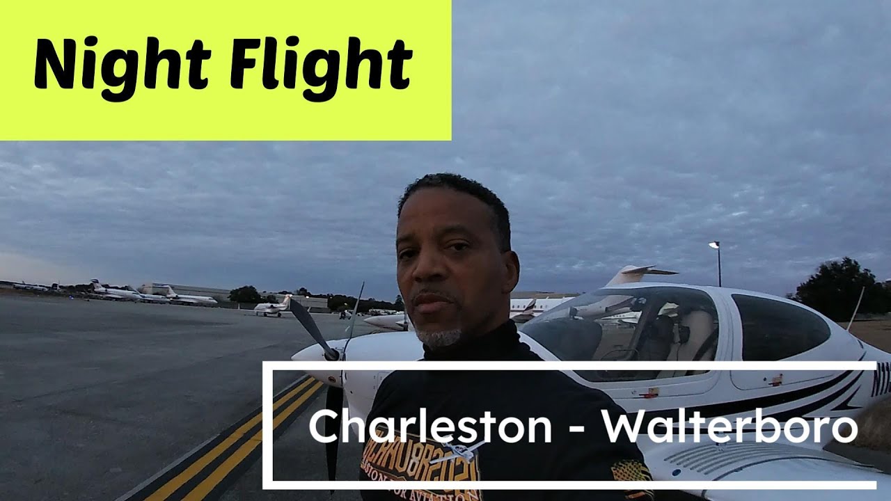 Ночной перелет в одиночку в Уолтерборо (региональный аэропорт Лоукантри).