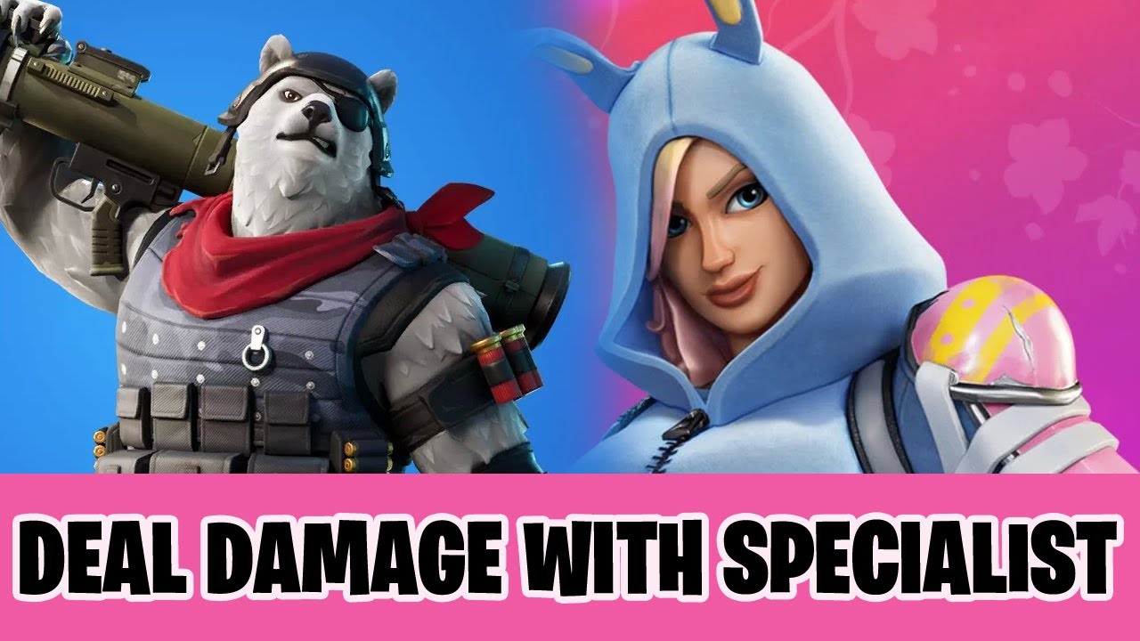 How to Deal Damage to players with a Specialist Character hired in Fortnite