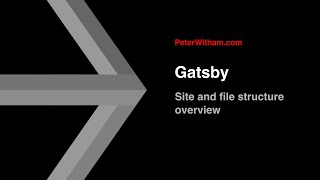 Gatsby - 02: Site and file structure overview