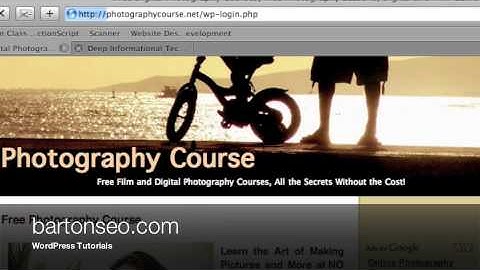 WordPress Tutorials- Login