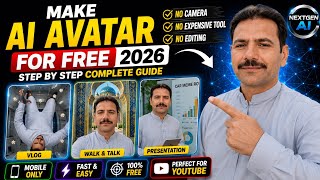 How I Created a Realistic AI Avatar Using Just My Phone! 🤯 (FREE Method 2026)
