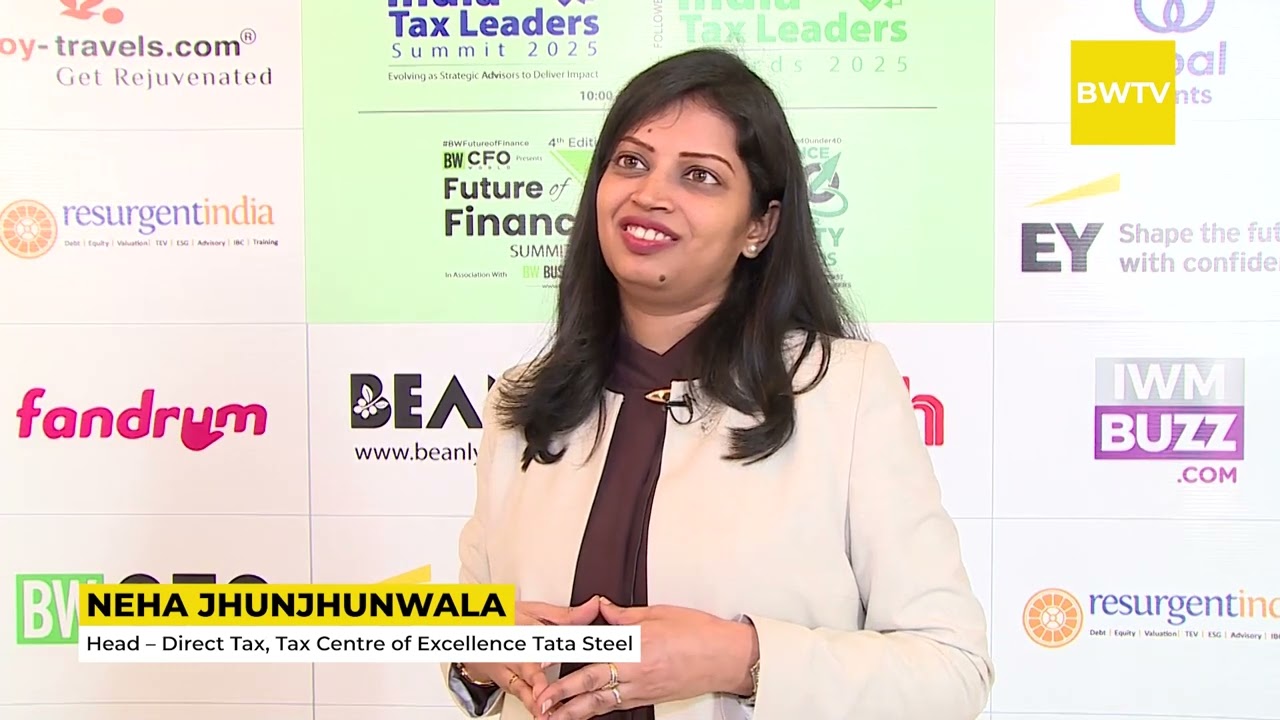 Neha Jhunjhunwala, Head-Direct Tax,Tax Centre of Excellence Tata Steel | BW India Tax Leaders Awards