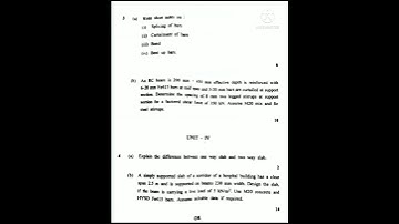 Design of Concrete Structures - l , 6th sem (2018) , main/back paper