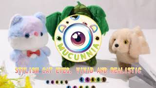 MUCUNNIA 80pc Plastic Cat Safety Eyes