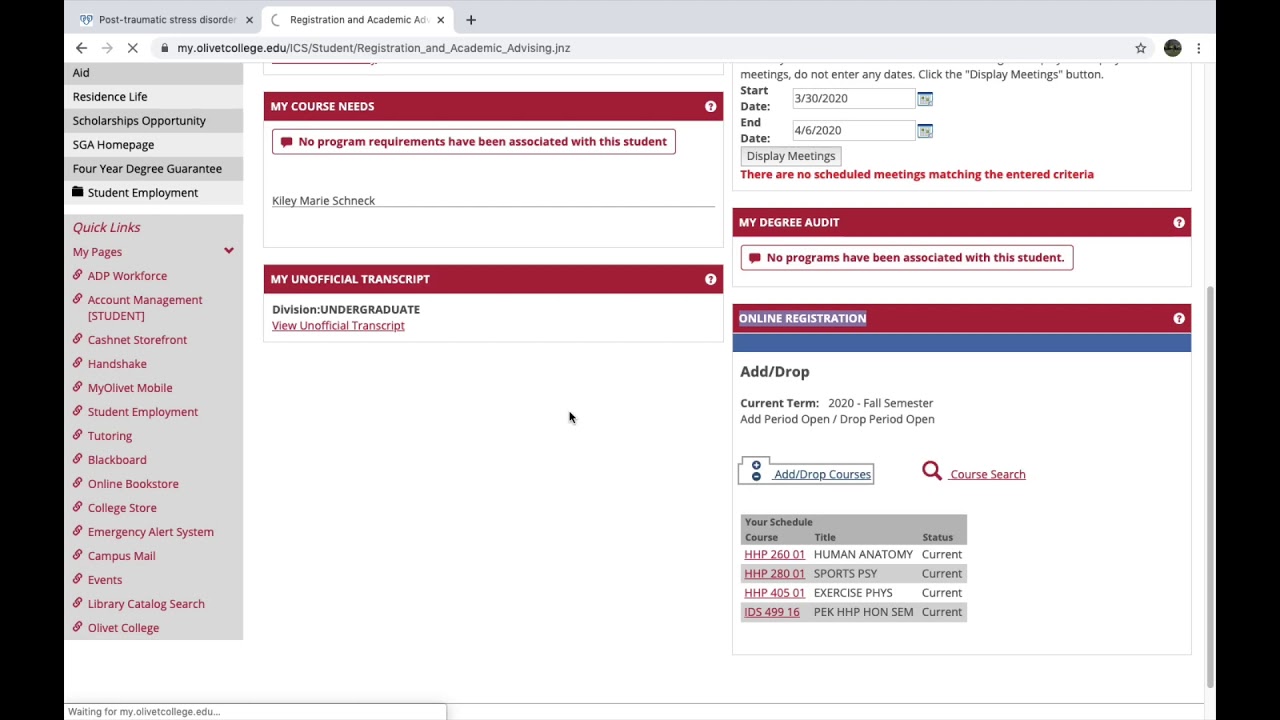 Olivet College Online Registration YouTube