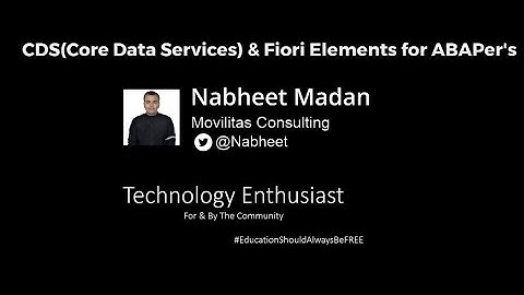CDS(Core Data Services) & Fiori Elements for ABAPer