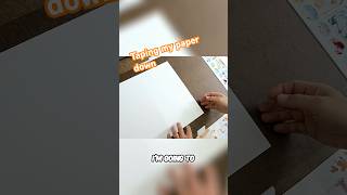 How to Tape Paper for Painting Borders #shorts