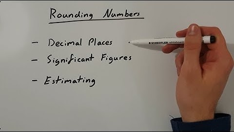 Rounding Numbers - Decimal Places / Significant figures - How to Estimate - Mitch Maths