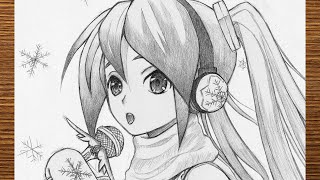 How To Draw Hatsune Miku Step By Step Anime Art
