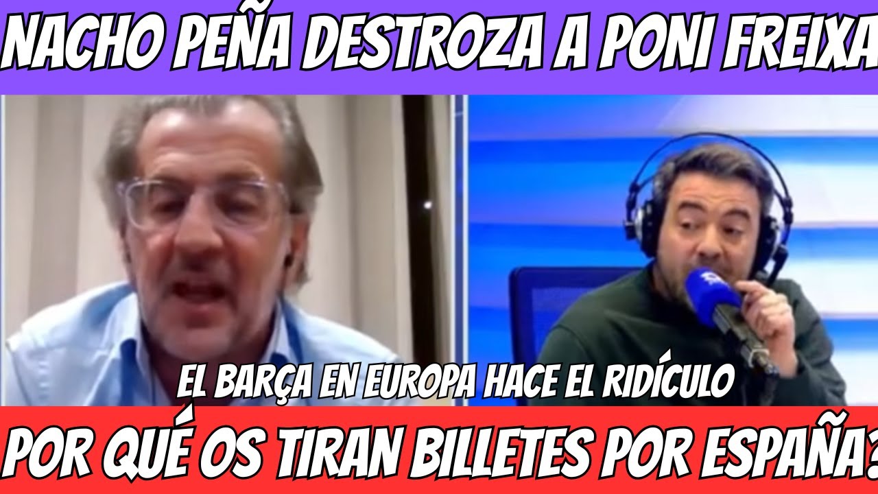 NACHO PEÑA HUMILLA BRUTALMENTE A PONI FREIXA POR EL CASO NEGREIRA