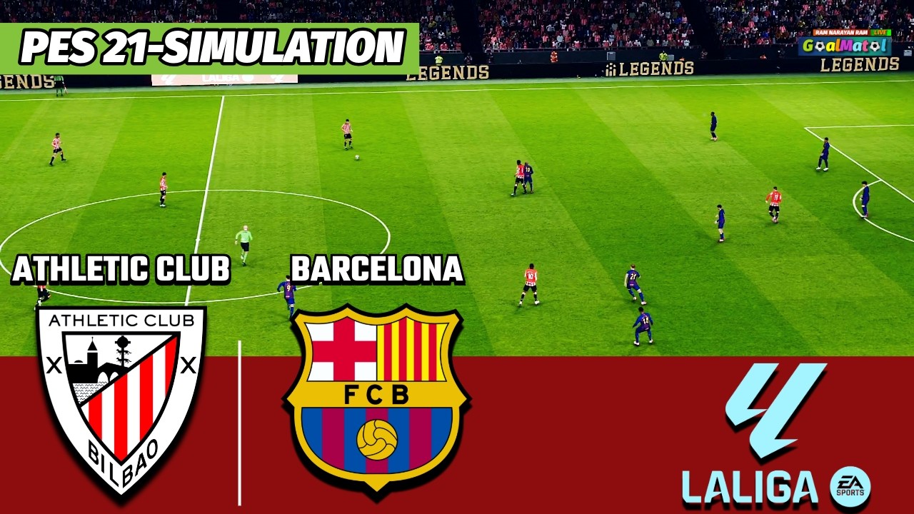 🔴Athletic Club vs Barcelona || LaLiga || PES 21 Simulation HD