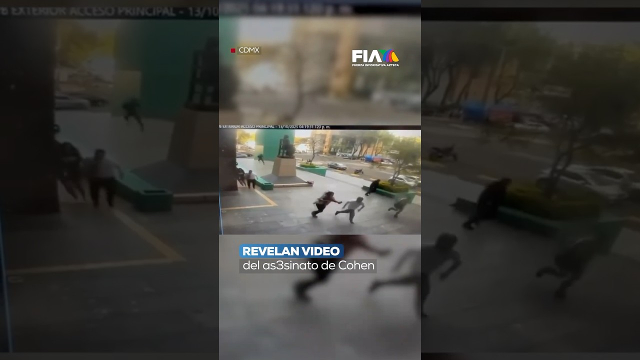 Nuevas imágenes del brutal as3sinato del abogado David Cohen, en la CDMX