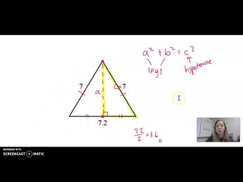 Video: How To Find The Length Of The Height In An Isosceles Triangle