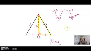 Finding the Altitude of an Isosceles Triangle