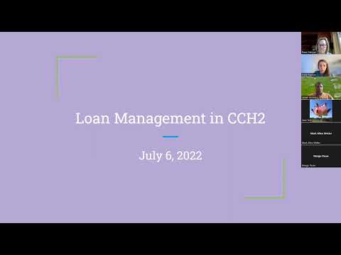 CCH2 Lunch Break: Loan Management in CCH2
