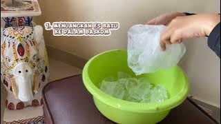 Membuat Eskrim dengan alat & bahan sederhana