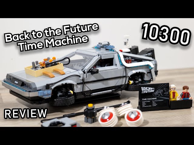 LEGO Back to the Future 10300 DeLorean Time MAchine - LEGO Speed Build  Review 