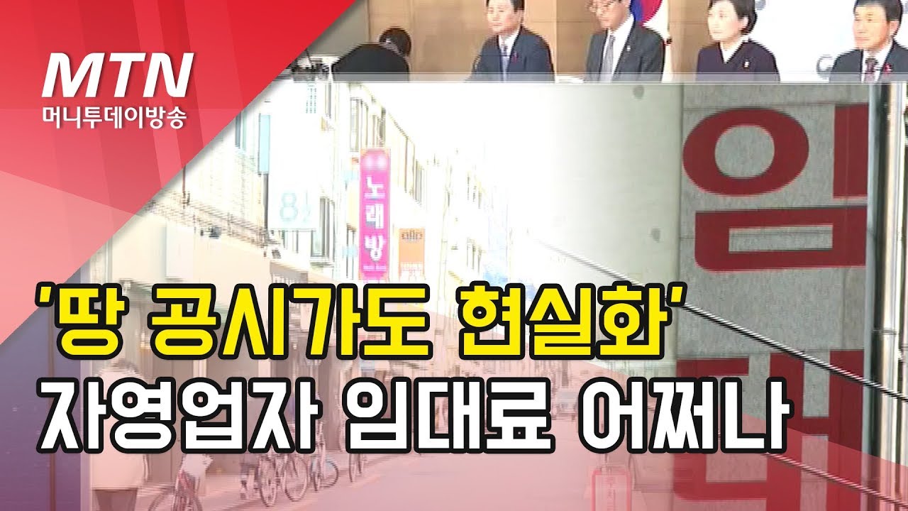 '땅 공시가도 현실화'…자영업자 임대료 어쩌나  / 머니투데이방송 (뉴스)