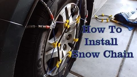 Snow Chain Install SCC Z6