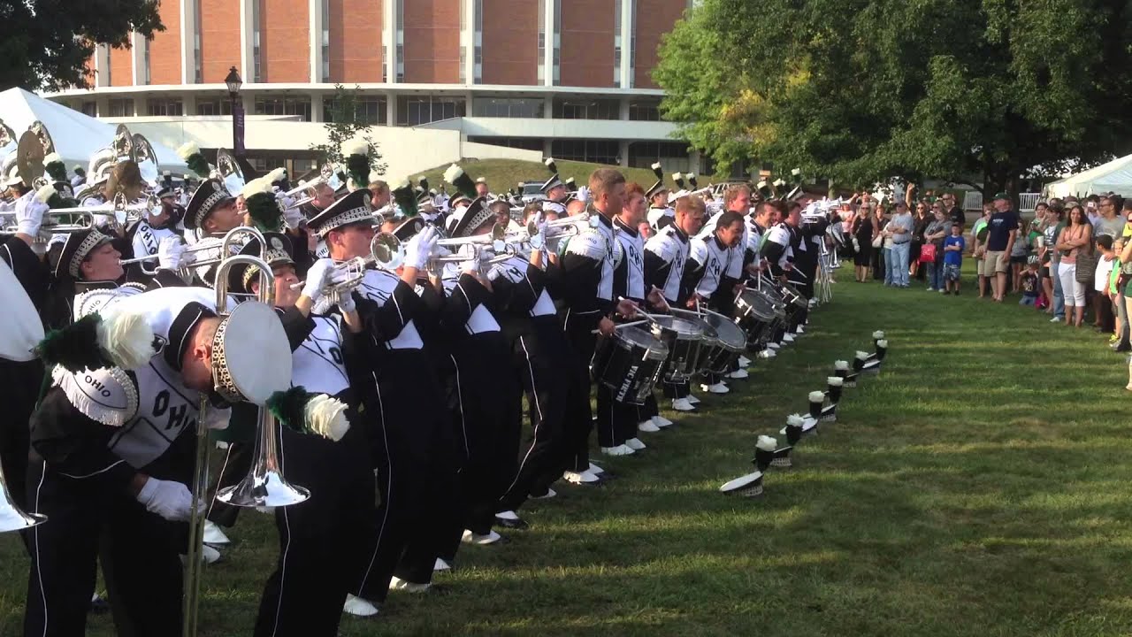 Ohio University Marching 110 Band Warm Up September 7th 2013 YouTube