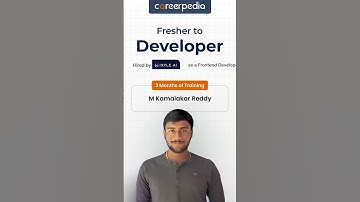 M Kamalakar | Success stories | Frontend Developer | Careerpedia
