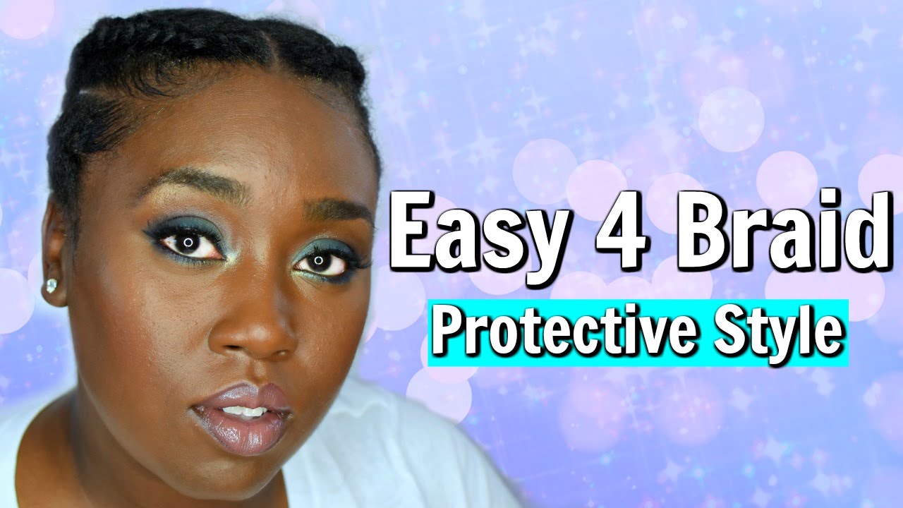 Easy Summer Protective Style On Natural Hair Youtube