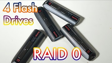 A Few flash drives in RAID 0