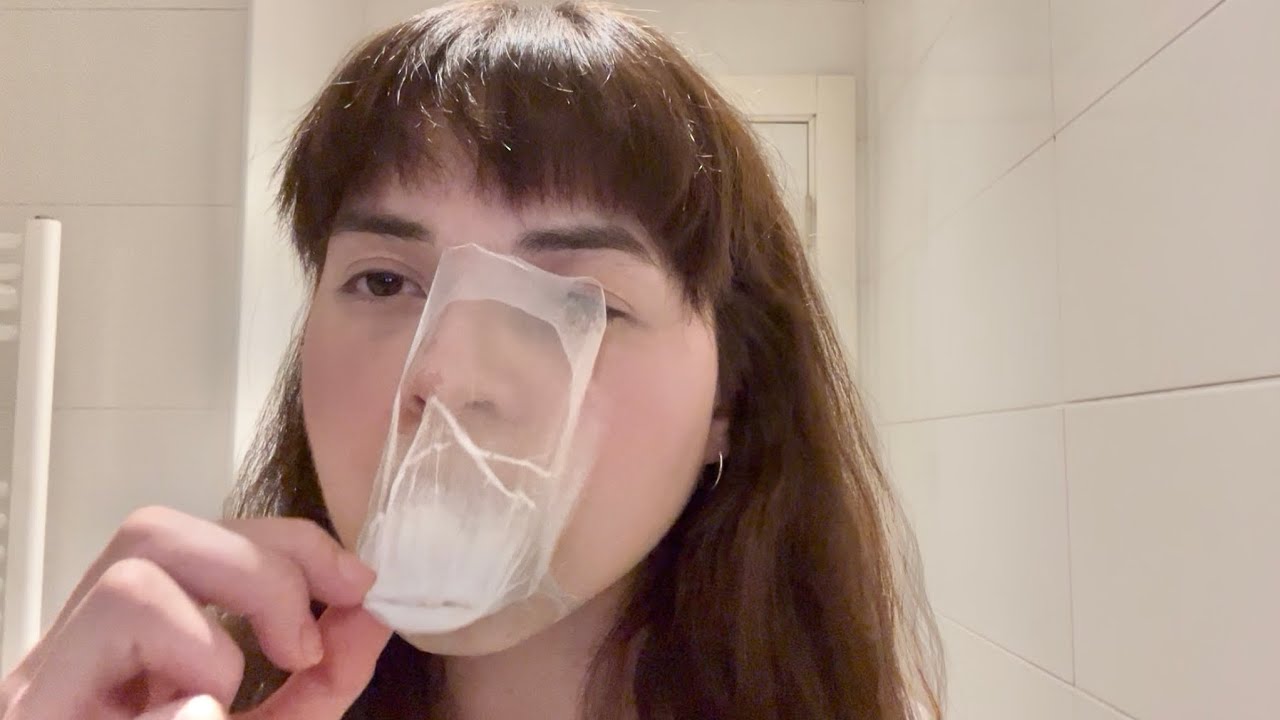chewing asmr with huge balloons , sorry for my BAD hair #chewinggum  #chewingsounds  