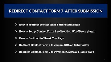 How To Redirect Contact Form 7 To URL After Submission With Plugin
