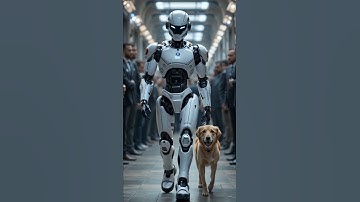 🤖🐶 Futuristic AI: Robot Walking a Dog Before the Masses | A Vision of Future Technology 🚶‍♂️✨