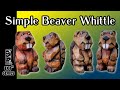 Carve a simple beaver full knife only tutorial from a 1x1 block