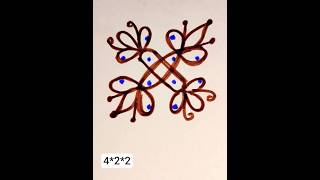 Simple muggu 3*3 #viralvideo​#trending​ #shortsfeed​ #youtubeshorts​ #ytshorts​ #art​#shorts#youtube