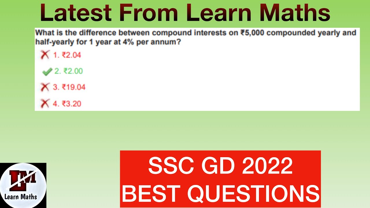 What is the difference between compound interests on Rs 5000 compounded ...