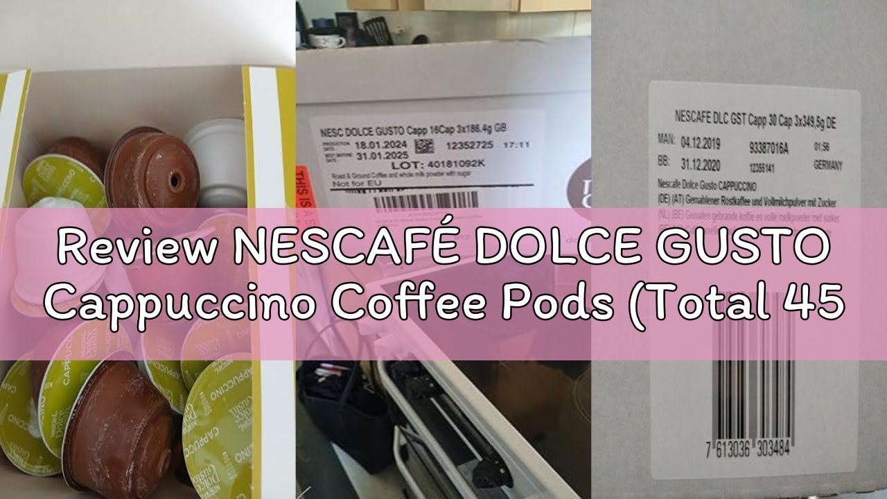 Review NESCAFÉ DOLCE GUSTO Cappuccino Coffee Pods (Total 45 Servings)