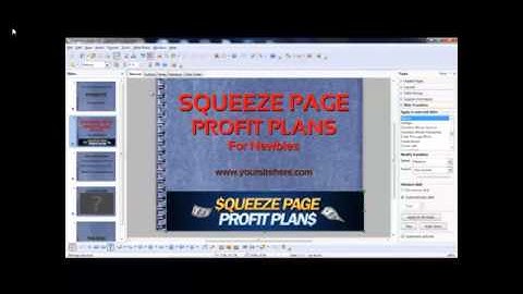 Using OpenOffice Impress Video