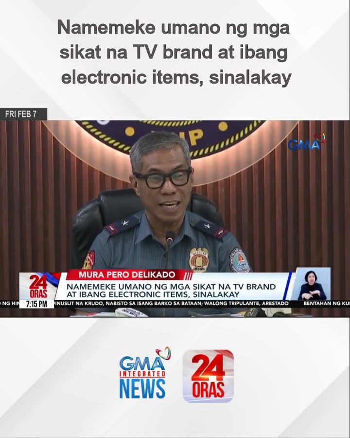 Namemeke umano ng mga sikat na TV brand at ibang electronic items, sinalakay | 24 Oras