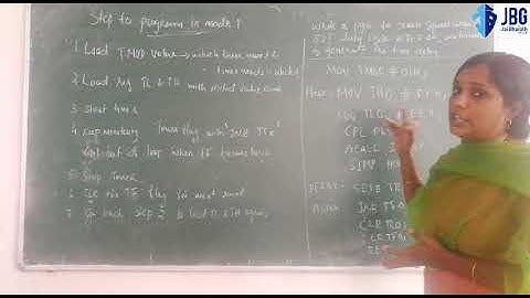 Timer 0 mode 1 timer steps and program by Remya Rajan