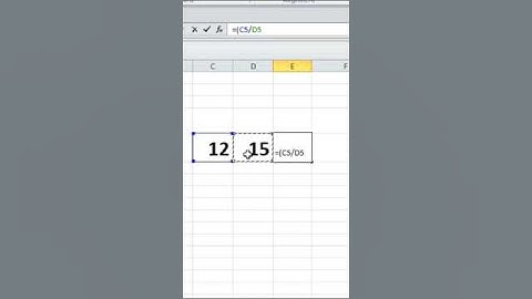 How to Use Divide Formula in Ms Excel I Divide Formula in Excel I #shorts #ytshorts #short